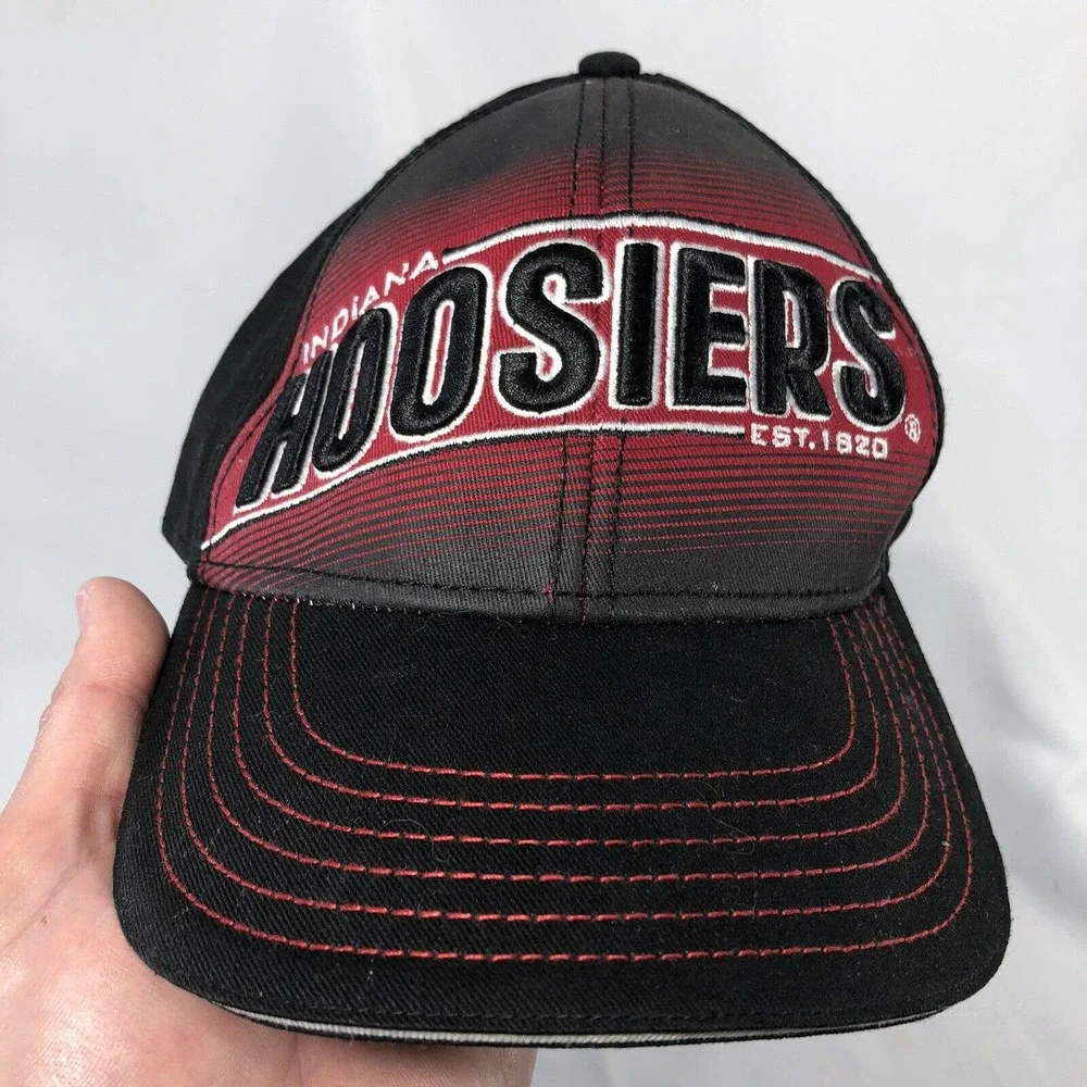 Indiana Hoosiers NCAA Hat Cap Strap Back by Signatures One Size Fits Most OSFM